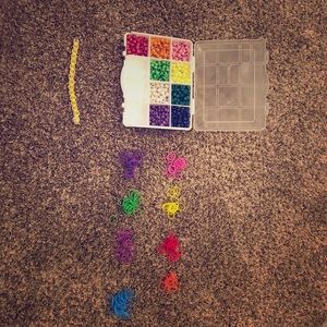 Beaded rubber band bracelets!